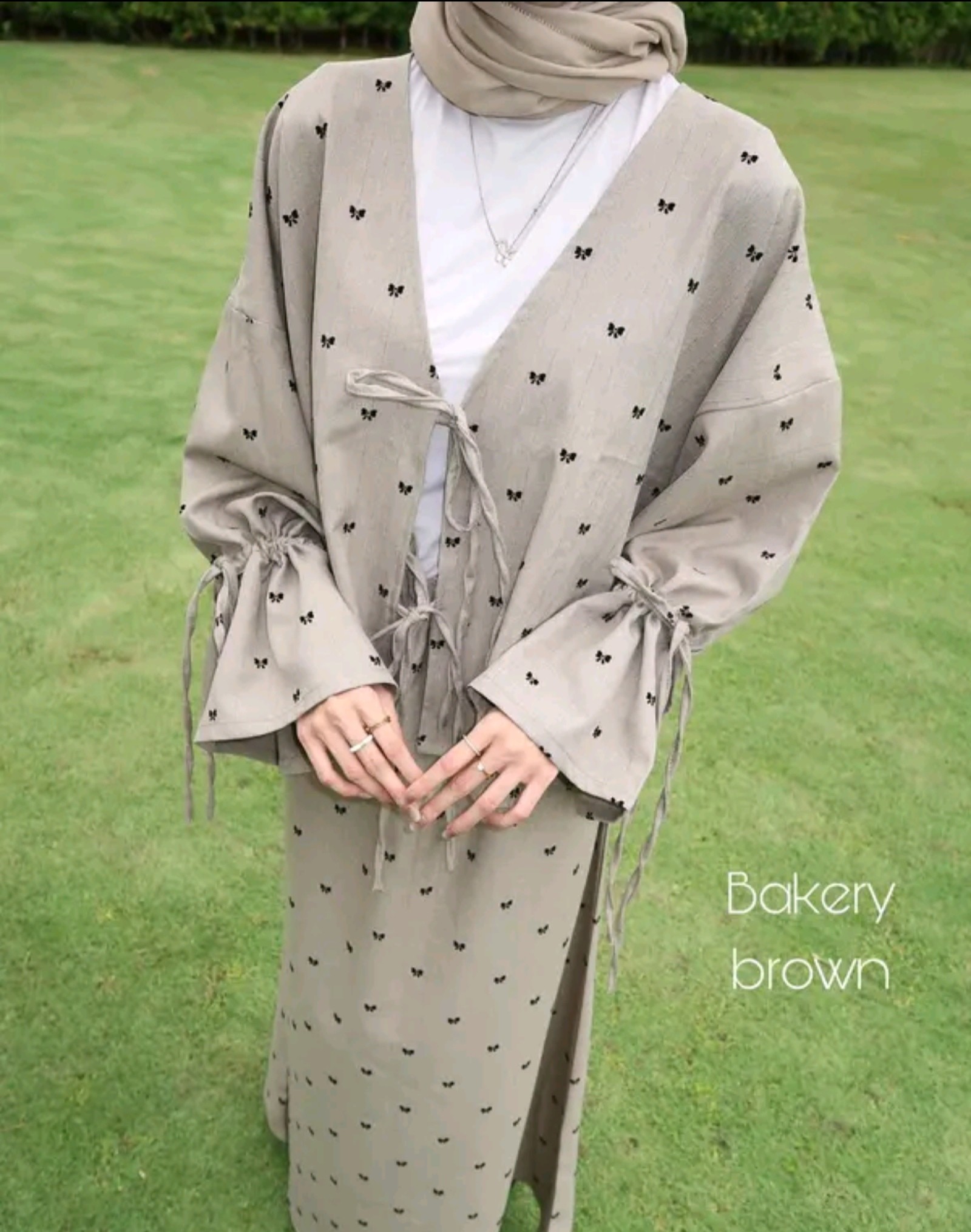 Alena coquette cardigan and skirt