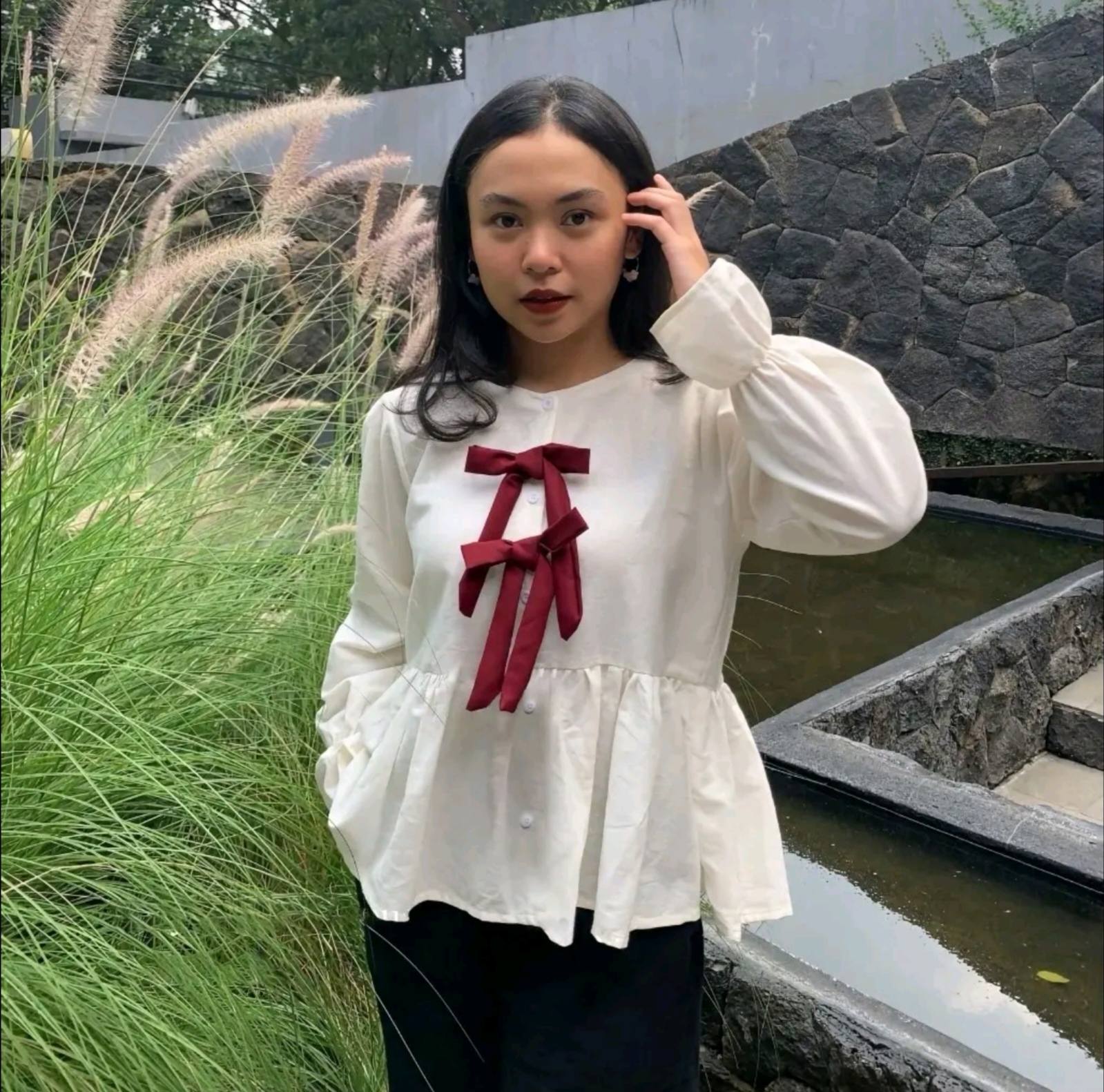 Ribbon blouse