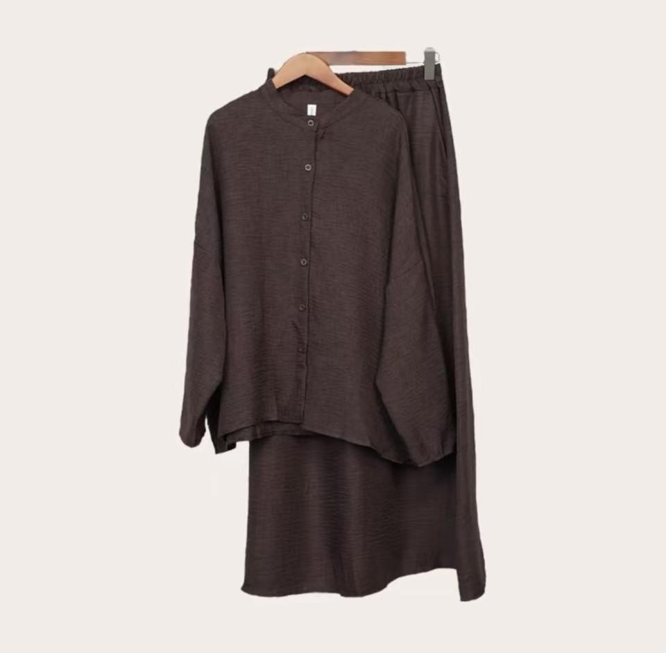 Panda eyes blouse and skirts