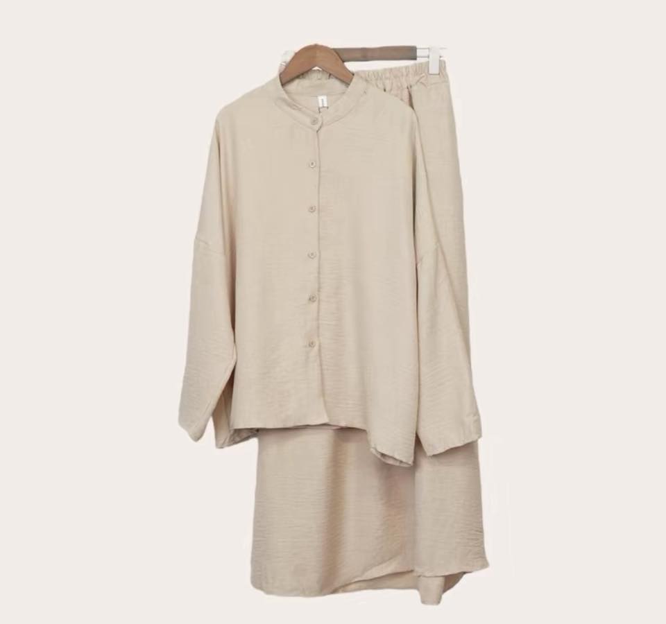 Panda eyes blouse and skirts