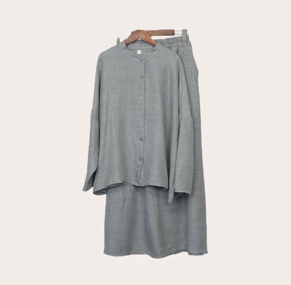 Panda eyes blouse and skirts