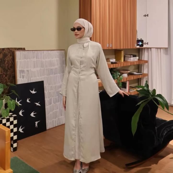 Chinese abaya satin silk
