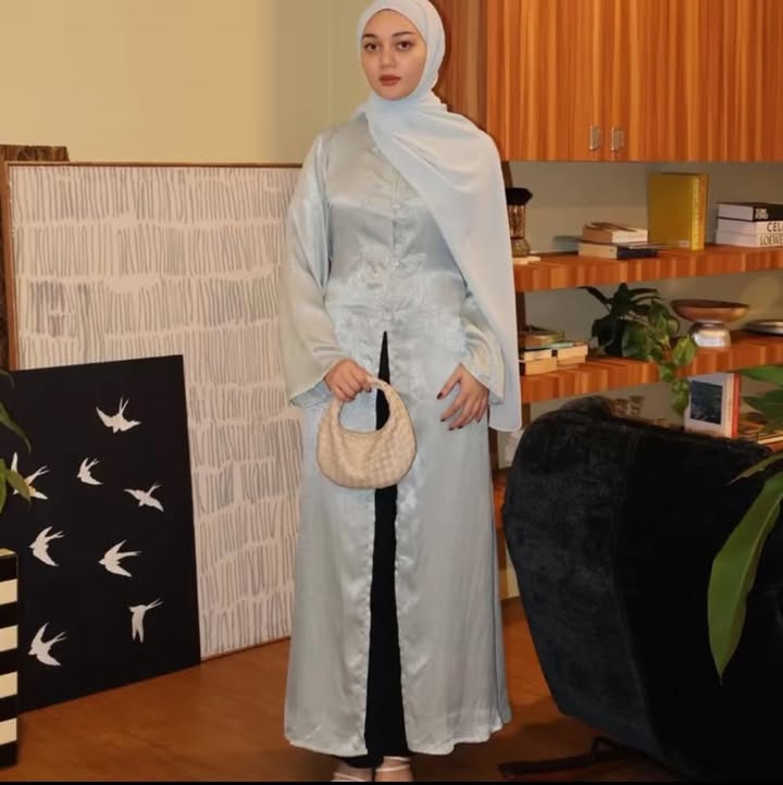 Chinese abaya satin silk