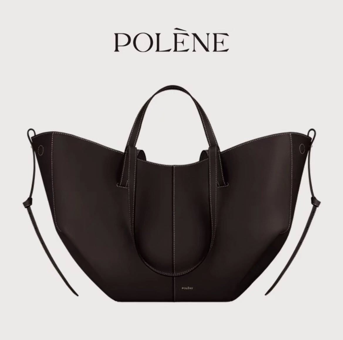 Polene cyme tote bag mini and big