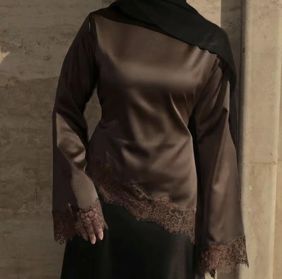 Round Neck Satin 