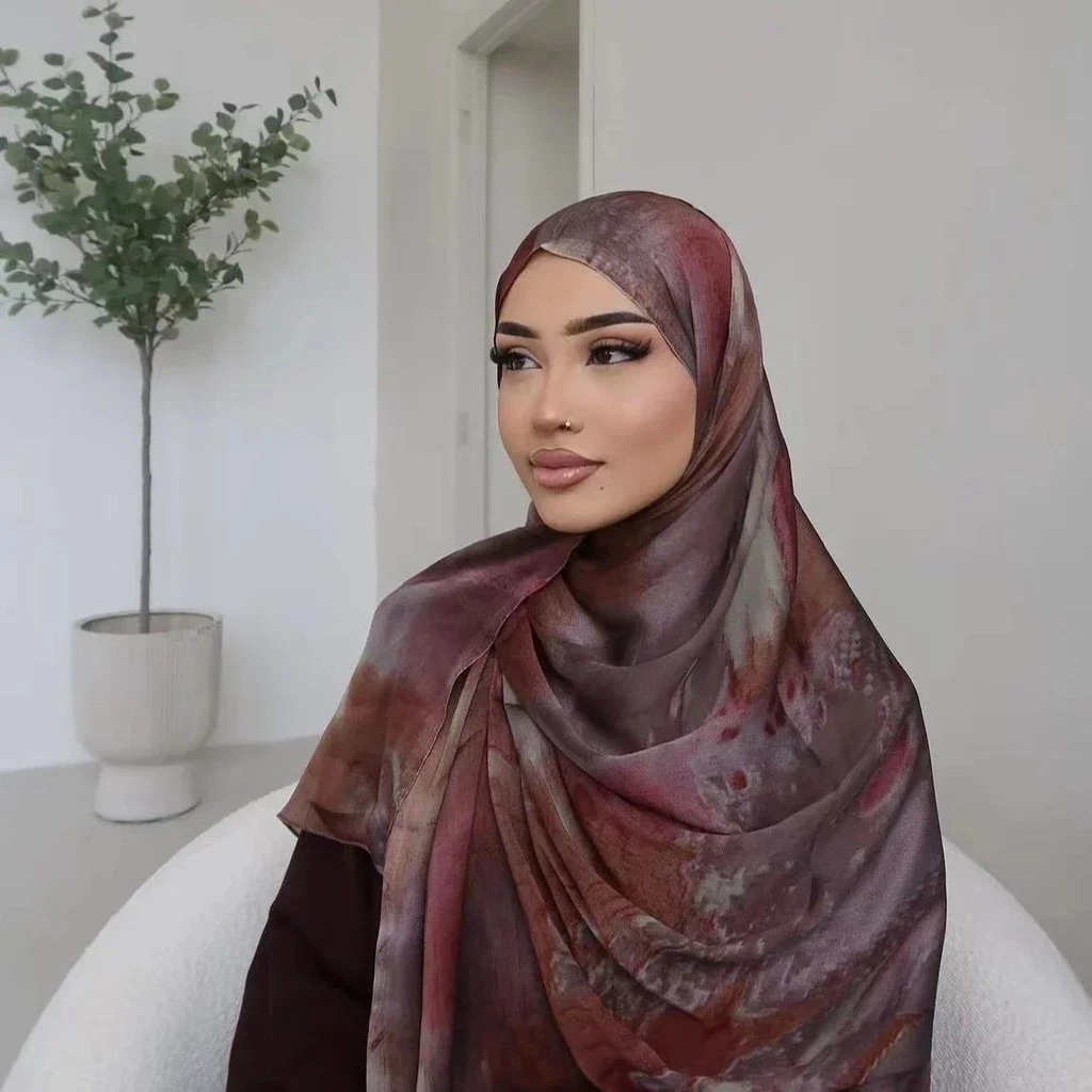 Watercolour Floral Printed Shawls