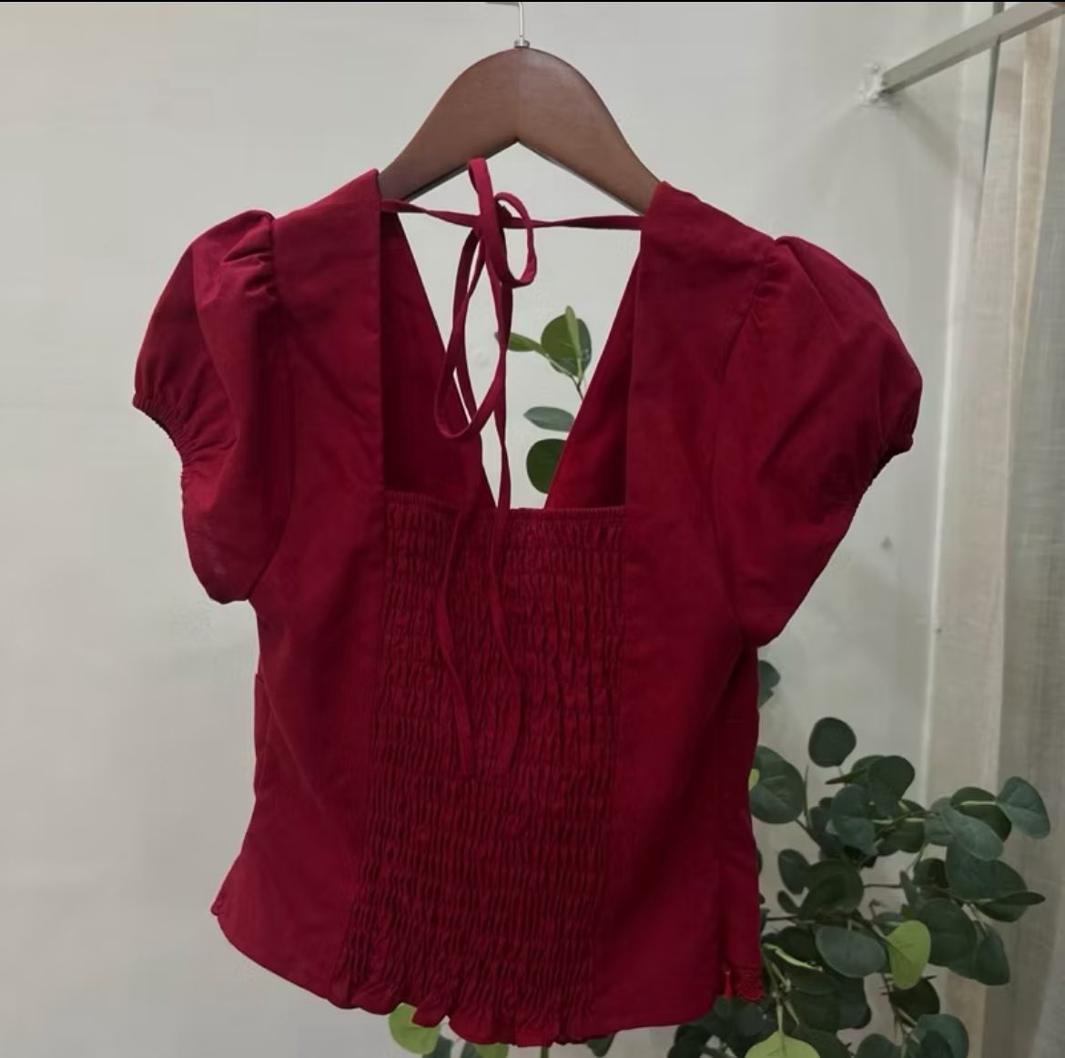 korea v neck top