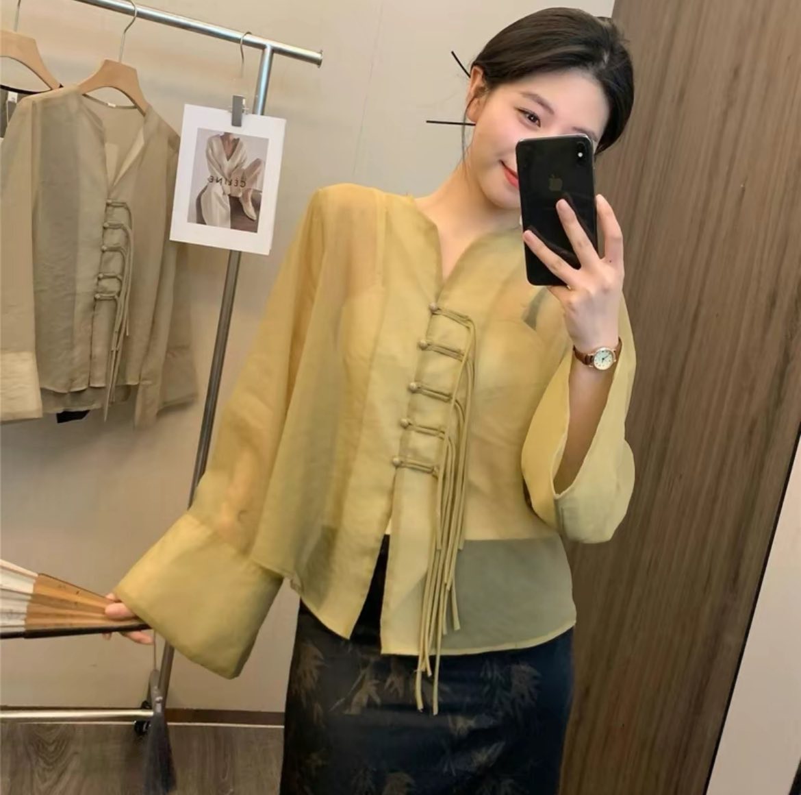 Chinese ribbon blouse
