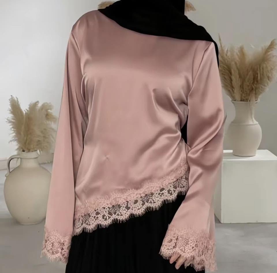 Round Neck Satin 